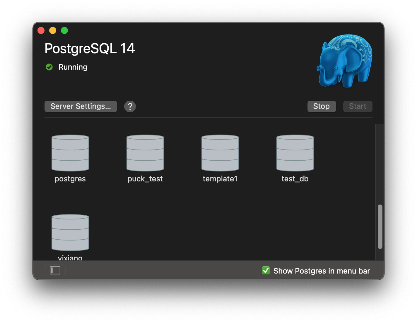 Postgres 畫面截圖